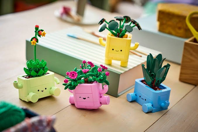 Imagen de unas plantas estilo lego