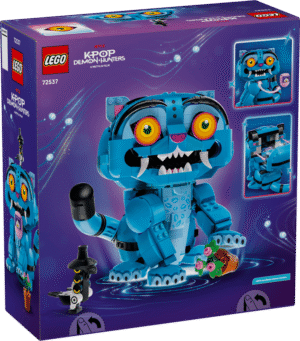 Imagen de la caja del set de lego de las guerreras k-pop en color morado