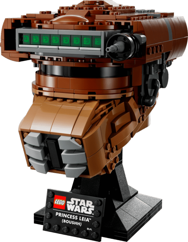 lego casco princesa leia Imagen del lego del casco de la princesa en fondo blanco