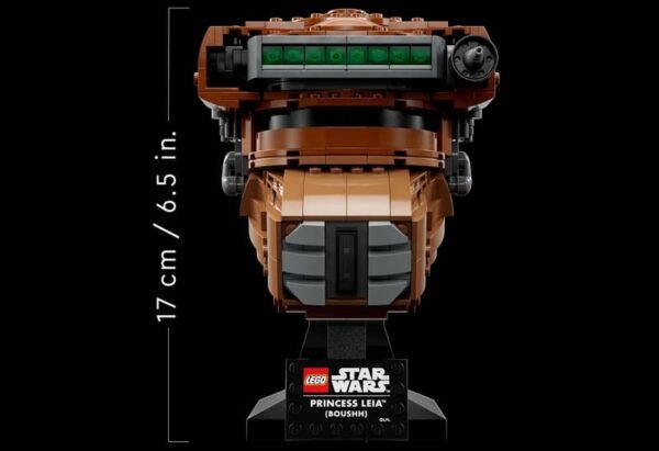 lego casco princesa leia frontal LEGO CASCO PRINCESA LEIA